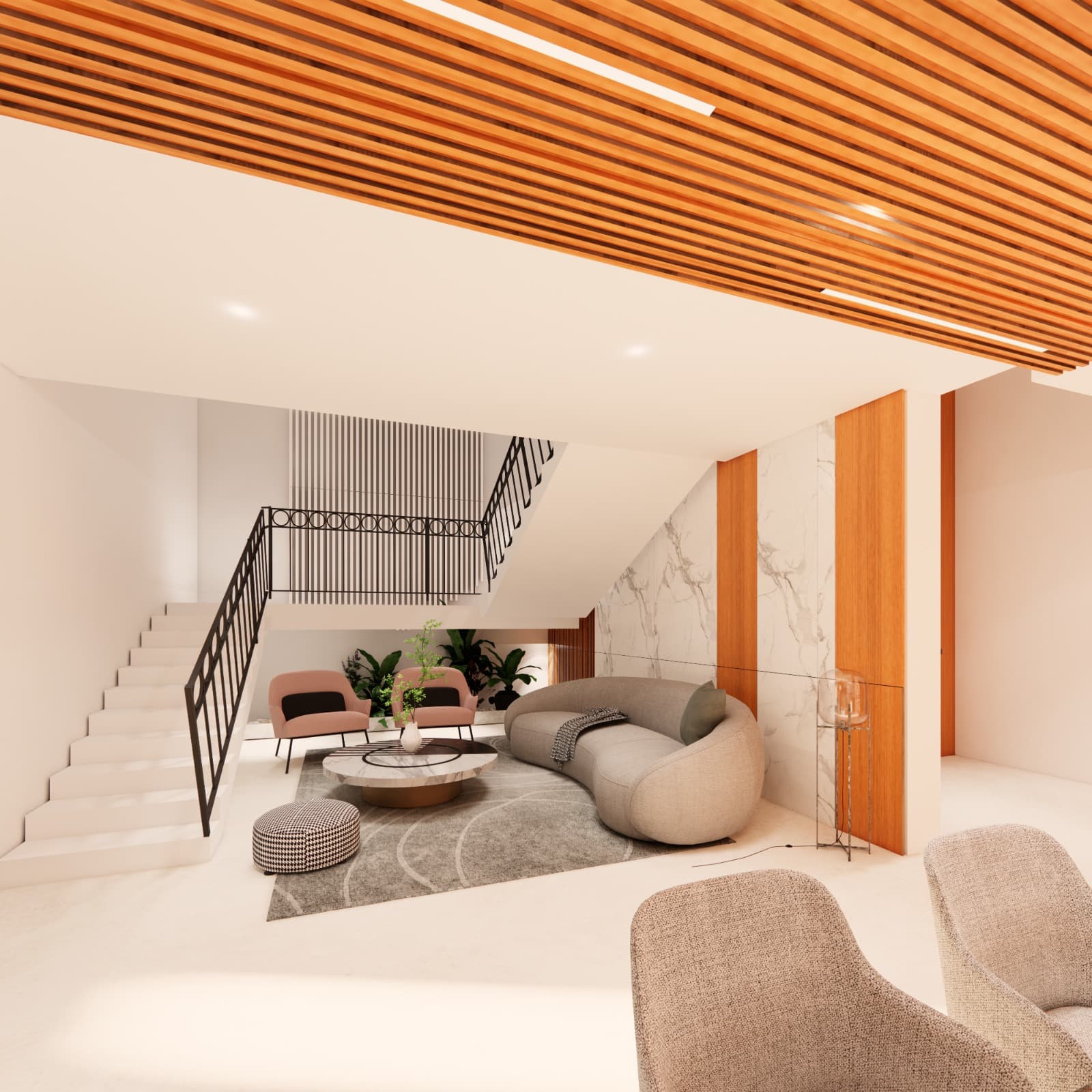 Modern interior hallway